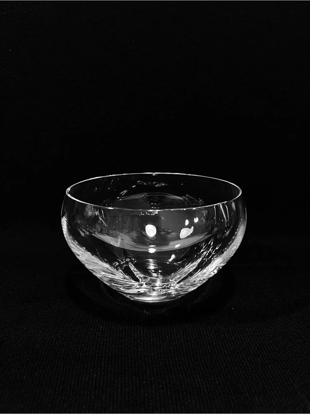 Vintage Simon Pierce Crystal Desert Bowls Set of 3-4.5” Diameter